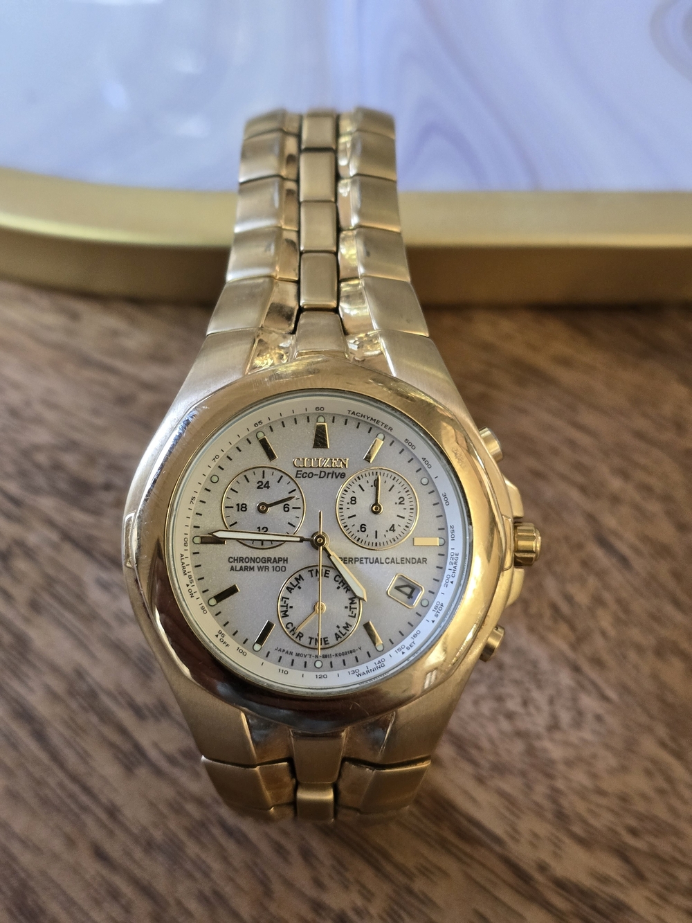 Citizen Eco-Drive Chronograph Perpetual Calendar (Model BL5182-51P / Caliber E81